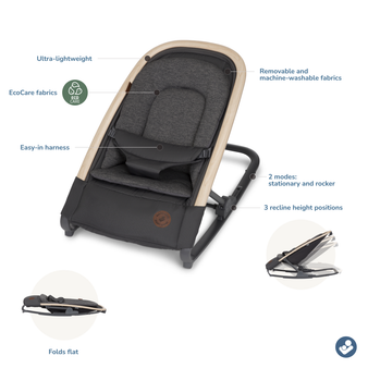 Maxi-Cosi Kori 2-in-1 Rocker, Classic Graphite - EcoCare