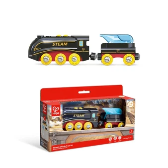 Hape Steam & Whistle Train Set