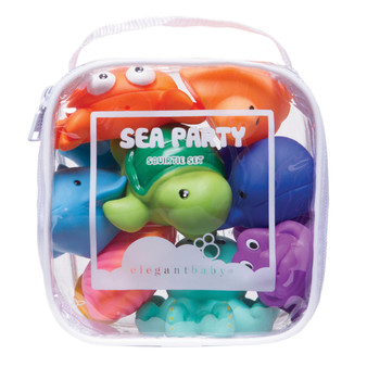 Elegant Baby Sea Party Squirtie Baby Bath Toys