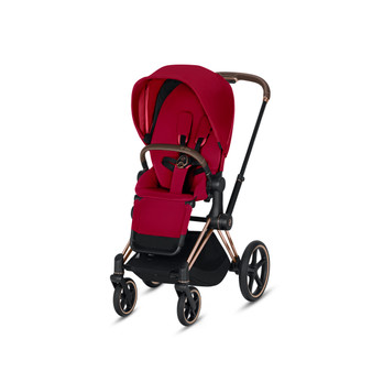 Cybex e-Priam Rose Gold Electronic Stroller with All Terrain Wheels