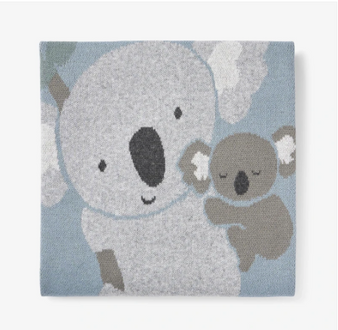 Elegant Baby Koala Cotton Knit Baby Blanket, Size 30" x 40"