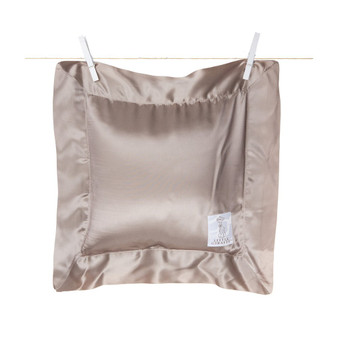 Little Giraffe Velvet Deluxe Pillow, 14" x 14" , Flax