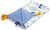 La Millou Medium Light Velvet Blanket, Cappadocia Sky - Dove Blue 32"x40"
