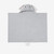 Elegant Baby Gray Bunny Hooded Baby Bath Wrap