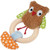 Kathe Kruse - Alba The Owl Plush Rattle with Wooden Teething Ring