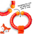 Diono Harness Soft Wraps & Toy - Fox Diono Harness Soft Wraps & Toy - Fox