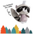 Diono Harness Soft Wraps & Toy - Racoon Diono Harness Soft Wraps & Toy - Racoon