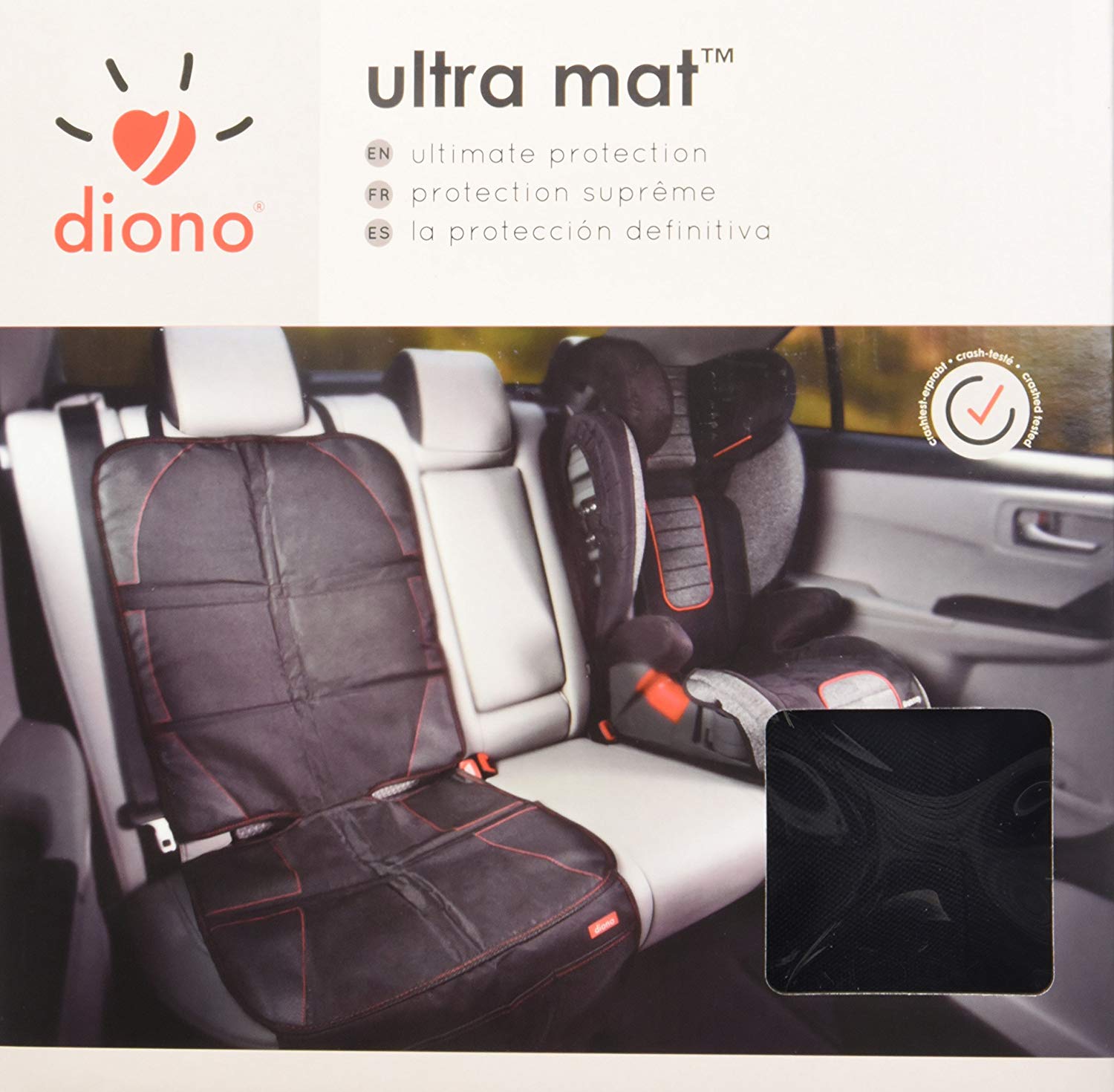 Diono Ultra Mat Black Car Seat Protector MariposaHill