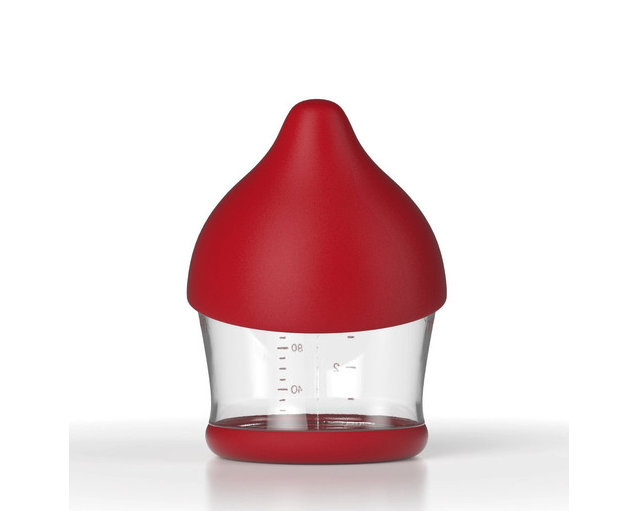 Mimijumi Not So Hungry Baby Bottle, 4oz Darker Nipple MariposaHill