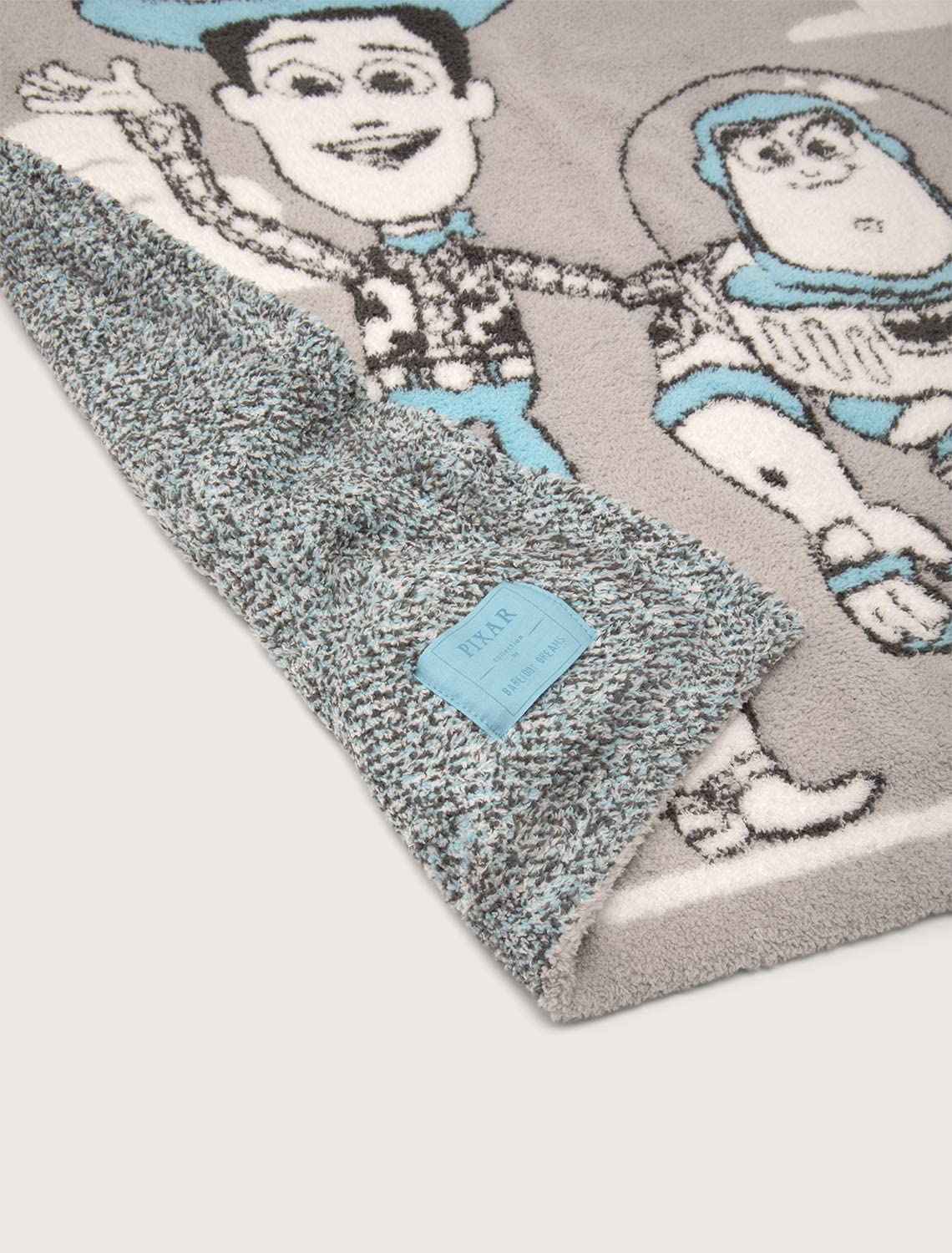 Barefoot Dreams CozyChic Toy Story Stroller Blanket, Light Gray