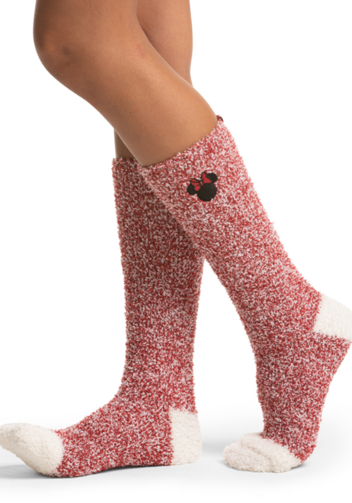 Barefoot Dreams CozyChic Classic Disney Women’s Minnie Mouse Socks, 2-Pack