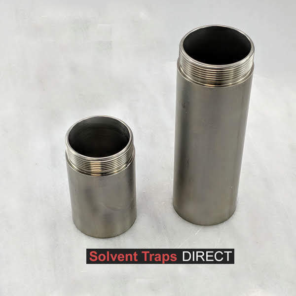 Titanium D Cell Solvent Tube Extensions - Solvent Traps Direct