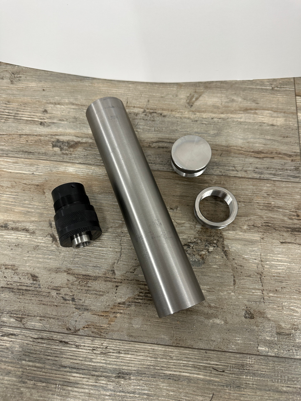 D-Cell Titanium Solvent Trap Kit 8in with 1/2X28 Booster and 3 Lug