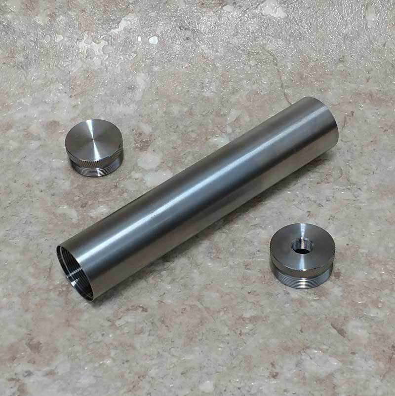 D-Cell Titanium Solvent Trap Kit 8 in - 5/8x24 Thread Protector ...