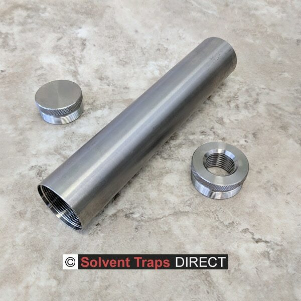 DCell Titanium Solvent Trap Kit 8 in Quick Attach Adapter Solvent