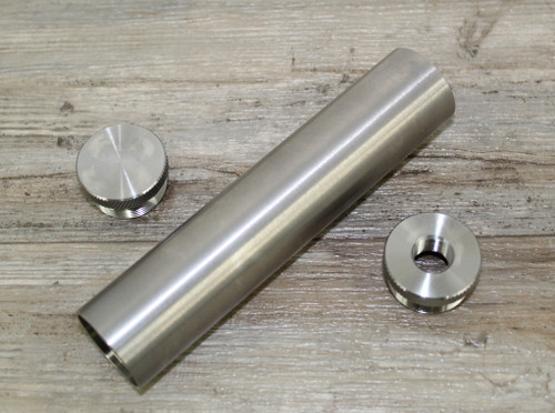 C-Cell Unfinished Aluminum Solvent Trap Kit 6 inch 1-2X28
ST_C-Cell_6in_Kit_EC_TP_1-2x28_Ti