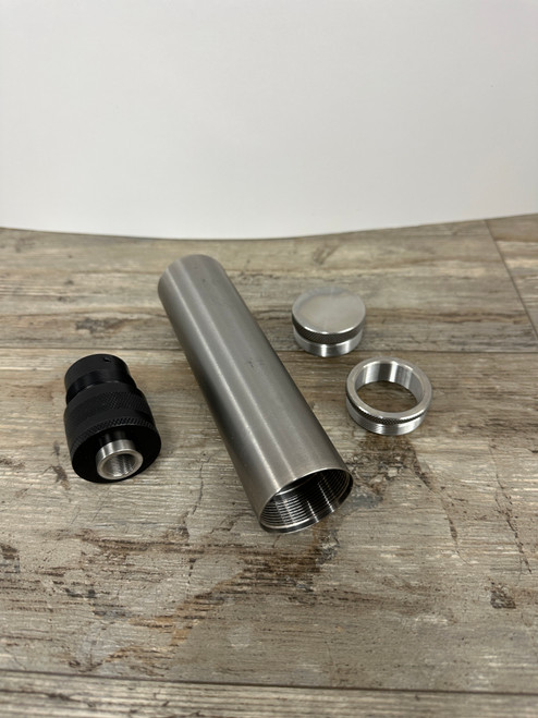 D-Cell Titanium Solvent Trap Kit 6in with .578X28 Booster and 3 Lug Adapter