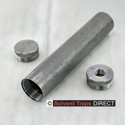 D-Cell Carbon Steel Solvent Trap Kit 8 in 1-2 X 28 End Cap