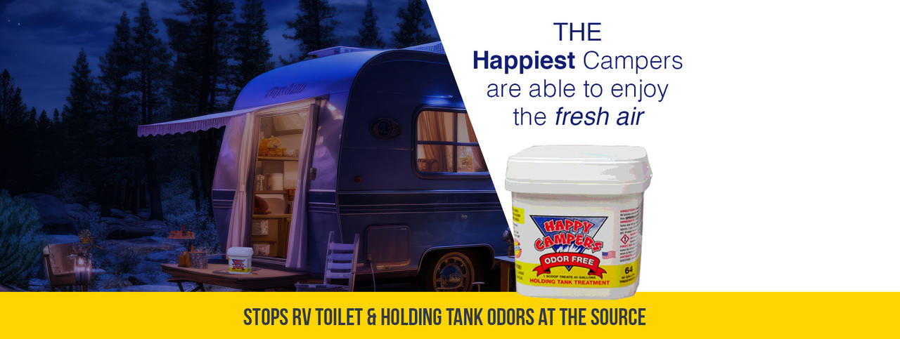 Happy Campers RV Toilet Treatment - 18 Extra Strength Odor Control