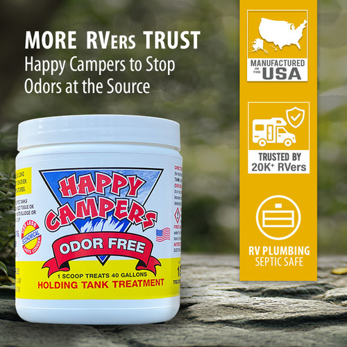Happy Campers - Trusted RV tank application by more than 20,000 RVers Happy Campers - Trusted RV tank application by more than 20,000 RVers