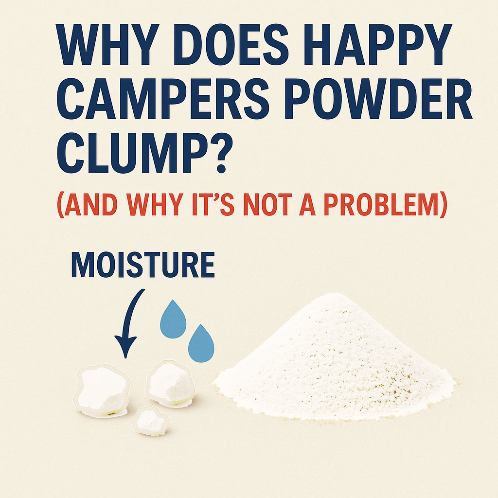 Why Does Happy Campers Powder Clump? (And Why It’s Not a Problem)