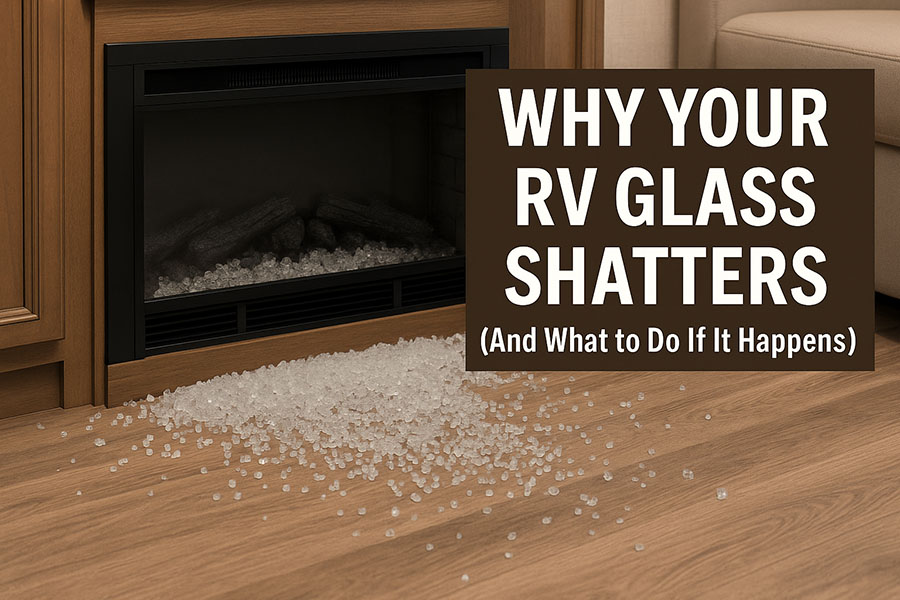 Why RV Fireplace or Shower Glass Suddenly Shatters (Causes, Fixes & What to Do Next)