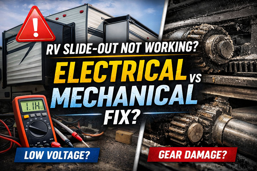 RV Slide-Out Not Working: Electrical vs Mechanical Diagnosis (How to Tell Fast)