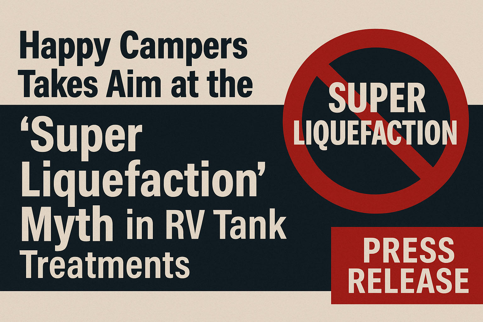 Happy Campers Takes Aim at the “Super Liquefaction” Myth in RV Tank Treatments