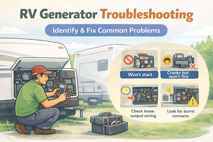 RV Generator Won’t Work? Complete RV Generator Troubleshooting & Repair Guide