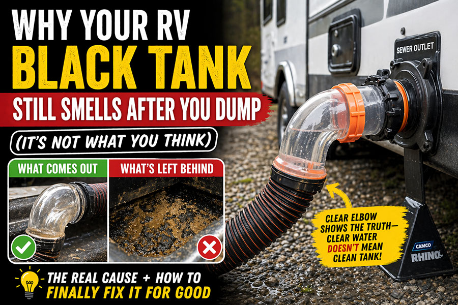 Why Your RV Black Tank Still Smells After You Dump (It’s Not What You Think)