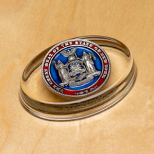 State Seal Pewter Enamel Paperweight State Seal Pewter Enamel Paperweight