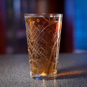 Albany Map Pint Glass