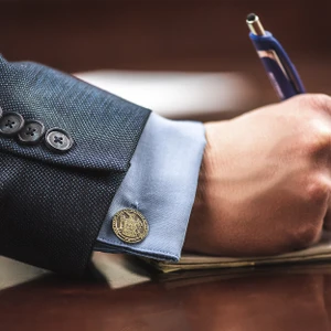 Antique Gold Finish Cuff Links