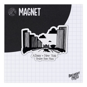 Magnet, Empire State Plaza, Black And White