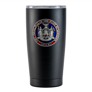 Pewter NYS Seal Travel Mug