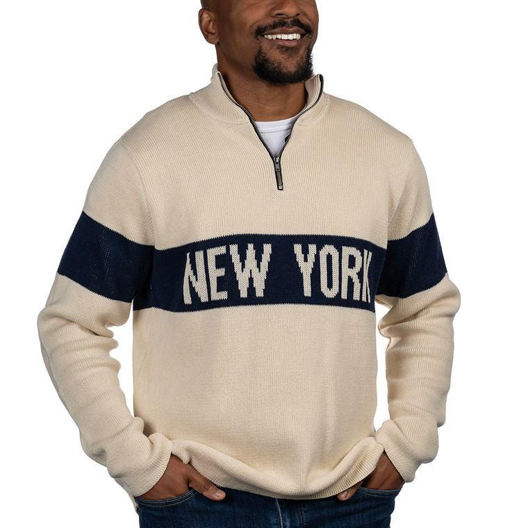New York Made 1/4 Zip Sweater