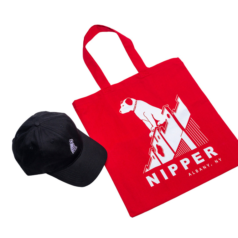 Nipper Red Tote Bag