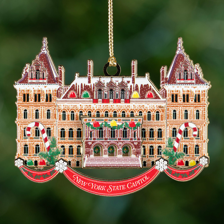 New York State Capitol Gingerbread Ornament