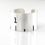 Ruler Cuff Ring - Hand Stamped Sterling Silver Ruler Cuff Ring - Hand Stamped Sterling Silver
