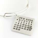 Mark Your Calendar Bangle Bracelet