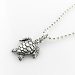 Sea Turtle Simple Charm Necklace