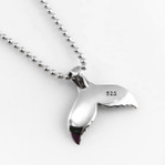 Mermaid Tail Simple Charm Necklace - Back