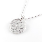 Atom Wax Seal Necklace from a different angle