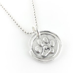 Puppy Love Paw Print Wax Seal Necklace