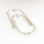 Paperclip Money Clip - Hand Forged Sterling Silver Money Clip