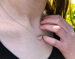 Heart Message Necklace Top Hang (Love You More shown)