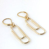 Paper Clip Earrings | gold filled