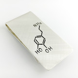 Dopamine Molecule Sterling Silver Money Clip Dopamine Molecule Sterling Silver Money Clip