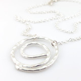 Gratitude Symbol Fine Silver Necklace