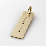 Add a Simple Name Tag - Long Gold Filled Add a Simple Name Tag - Long Gold Filled